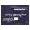 Actix Analyzer 2020