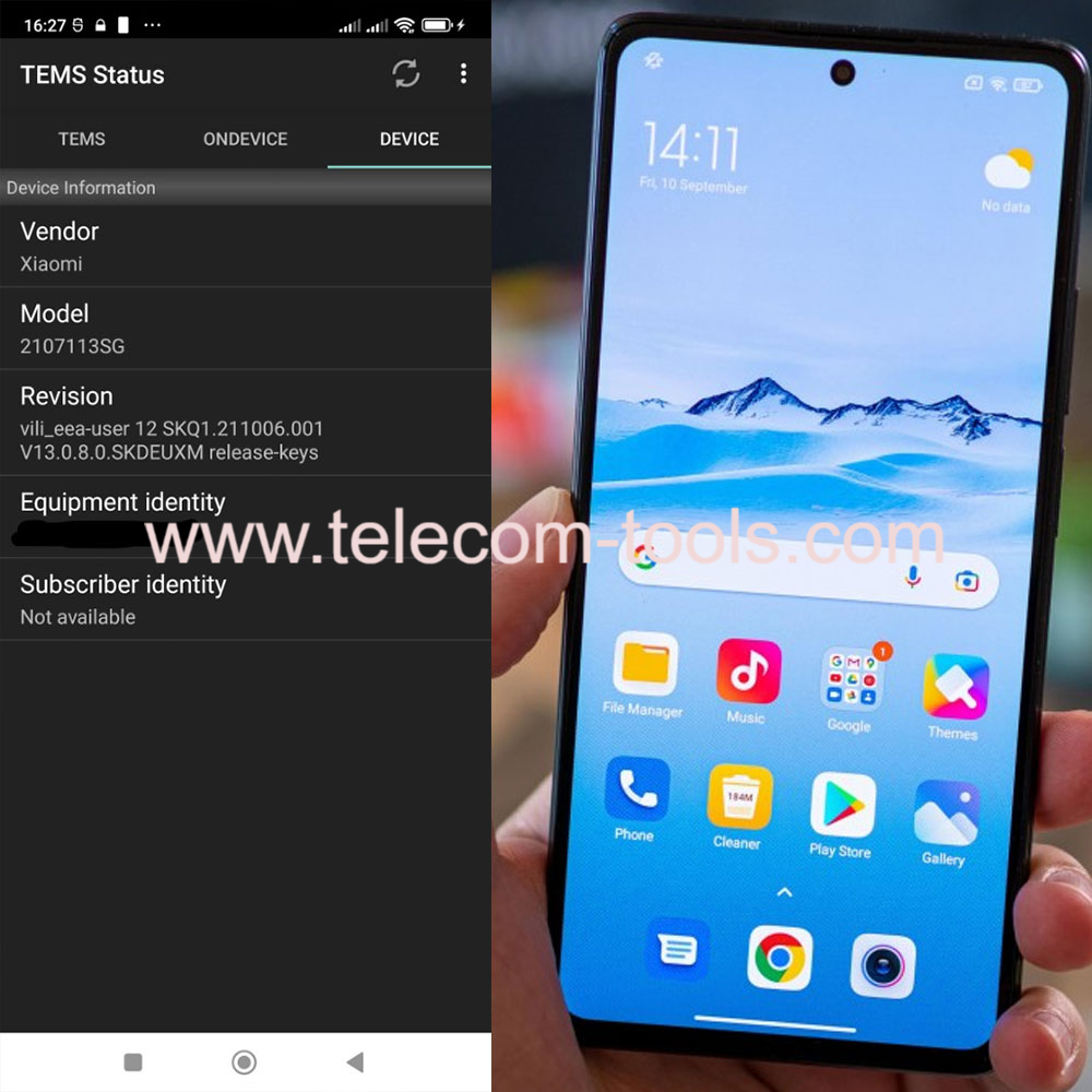 Xiaomi 11T Pro Tems Pocket license