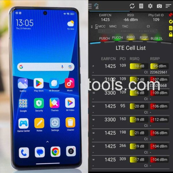 Xiaomi Mi 13 Pro 5G with Tems pocket license
