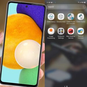 Samsung Galaxy A52 5G with Tems pocket license